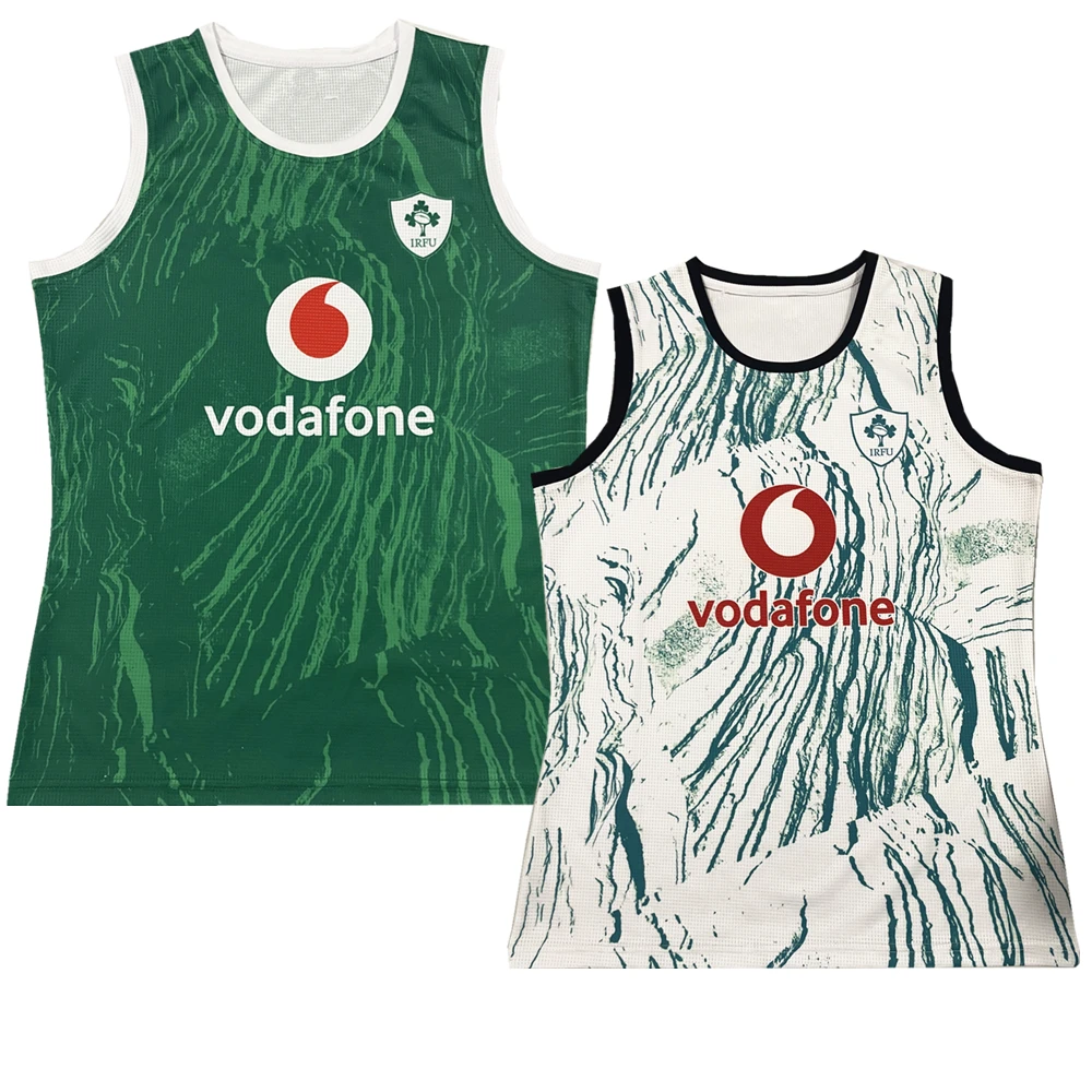 2024 Ирландия синглетный трикотаж для регби новый стиль рубашка жилет s-5xl