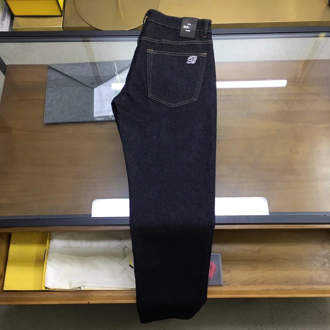 Джинсы мужские прямые эластичные с вышивкой Размеры 29-38