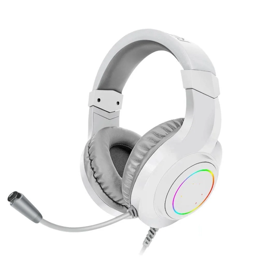 

Игровые наушники H260 RGB, компьютерная гарнитура с объемным звуком 3,5 мм, наушники с микрофоном для PS4 Switch Xbox-one