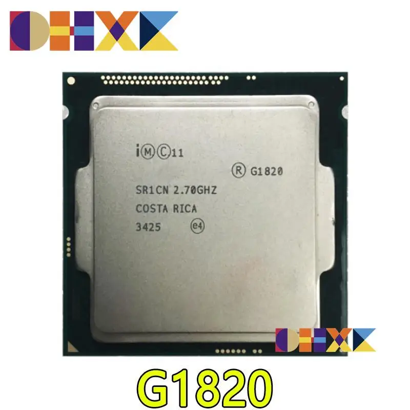 Для процессора Intel G1820 celeron, оригинальный, процессор 2,7 ГГц 2 Мб кэш-памяти, двухъядерный процессор sr1cn lga1150 Для процессора Intel G1820 celeron, оригинальный, процессор 2,7 ГГц 2 Мб кэш-памяти, двухъядерный процессор sr1cn lga1150