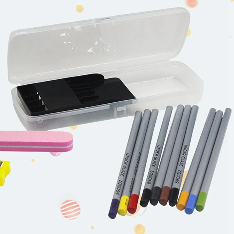 Искусственный цветной карандаш под глазурь ручная роспись эмалированный мел