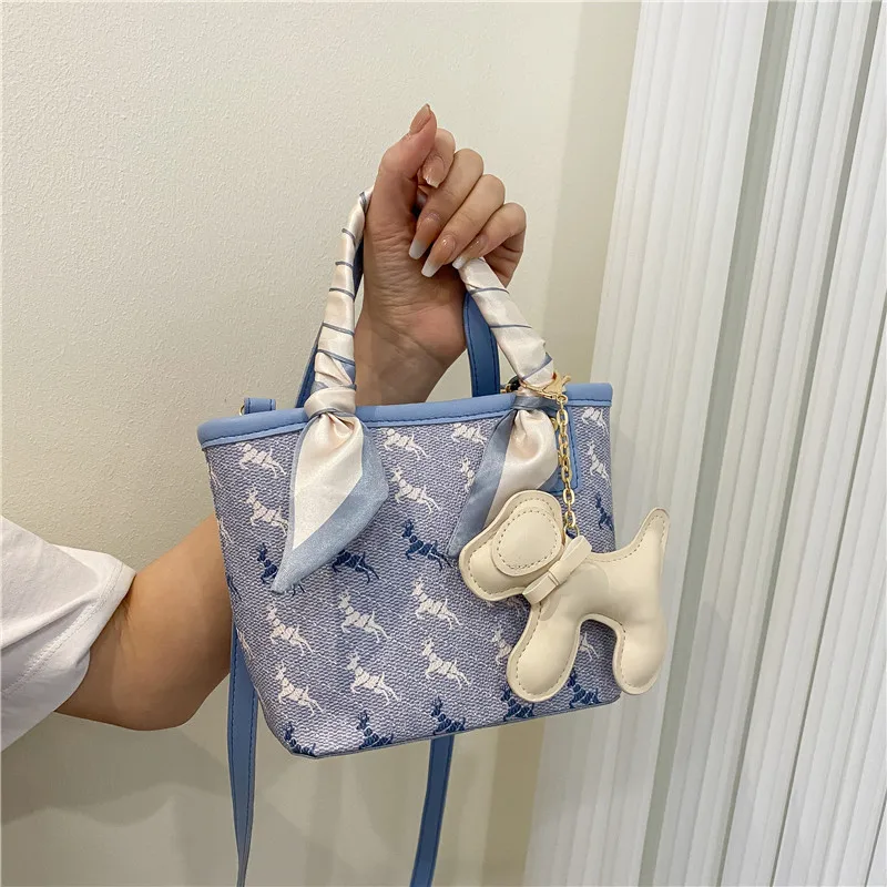 

Сумка-шоппер женская из экокожи, модная однотонная Повседневная сумочка-тоут на ремне для покупок, миниатюрный вместительный саквояж