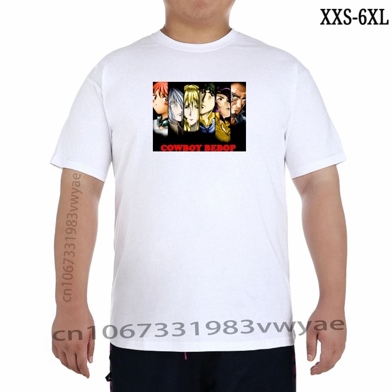 

2023 New Men TShirt New COWBOY BEBOP CAST Anime Cartoon Men Black TShirt Size TShirt XXS-6XL