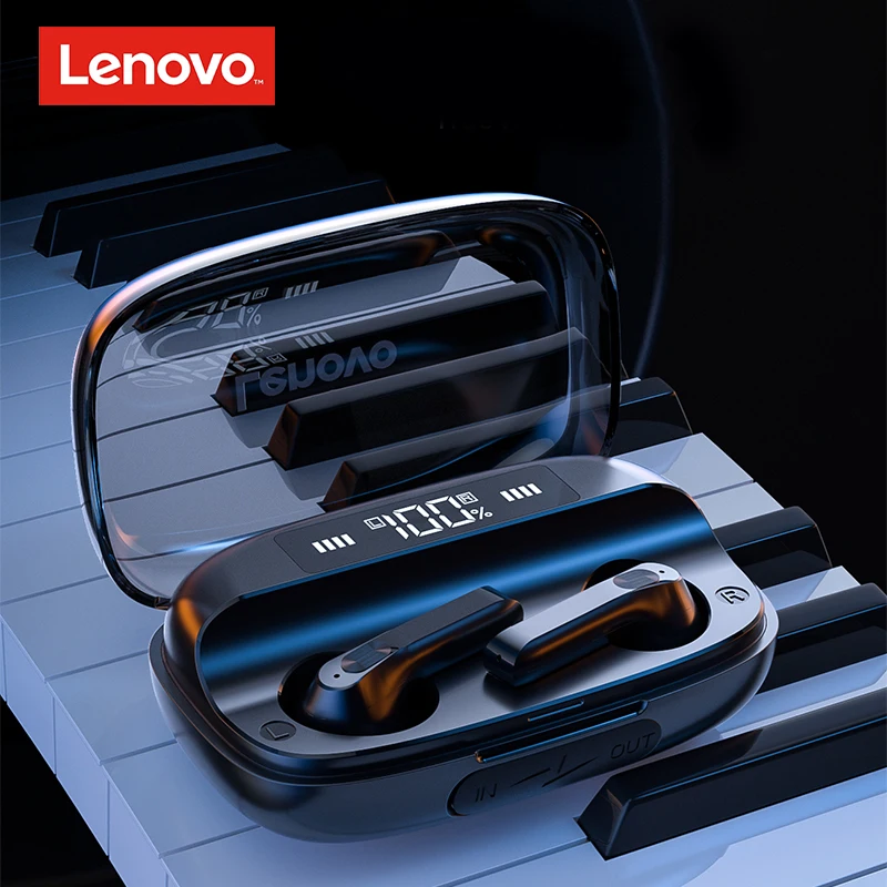 Оригинальные беспроводные Bluetooth наушники QT81 Lenovo TWS, водонепроницаемая гарнитура, спортивные стереонаушники, шумовые Игровые наушники с микрофоном