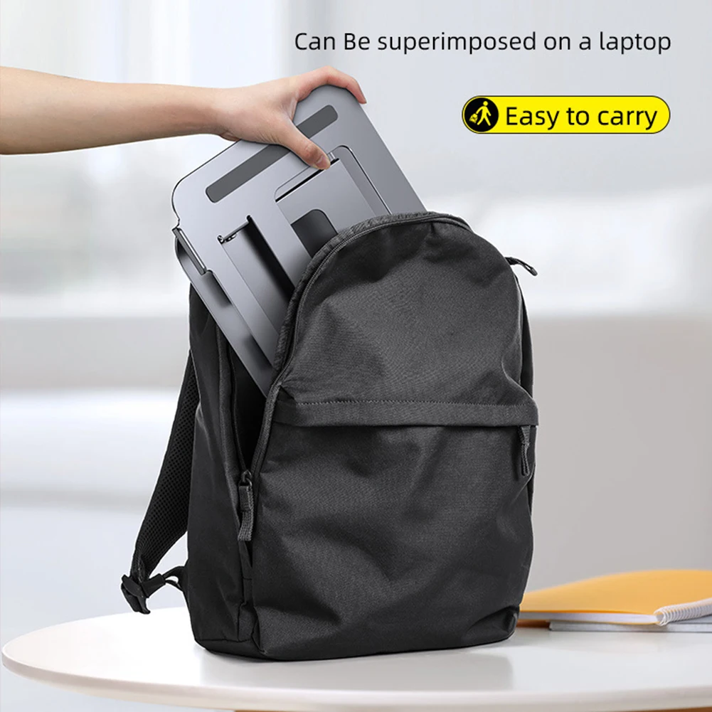 

3-слойный кронштейн для охлаждения, 360 Регулируемая Складная охлаждающая поддержка, алюминиевый сплав, противоскользящий, для ноутбука 11-17 д...