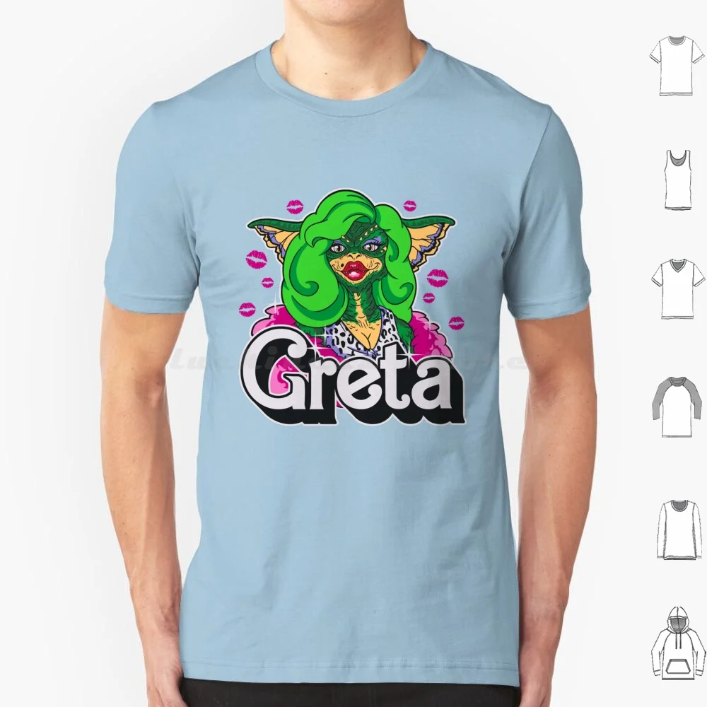 Футболка Greta большого размера из 100% хлопка Getsousa игрушка-кукла Mashup Pop Culture ретро