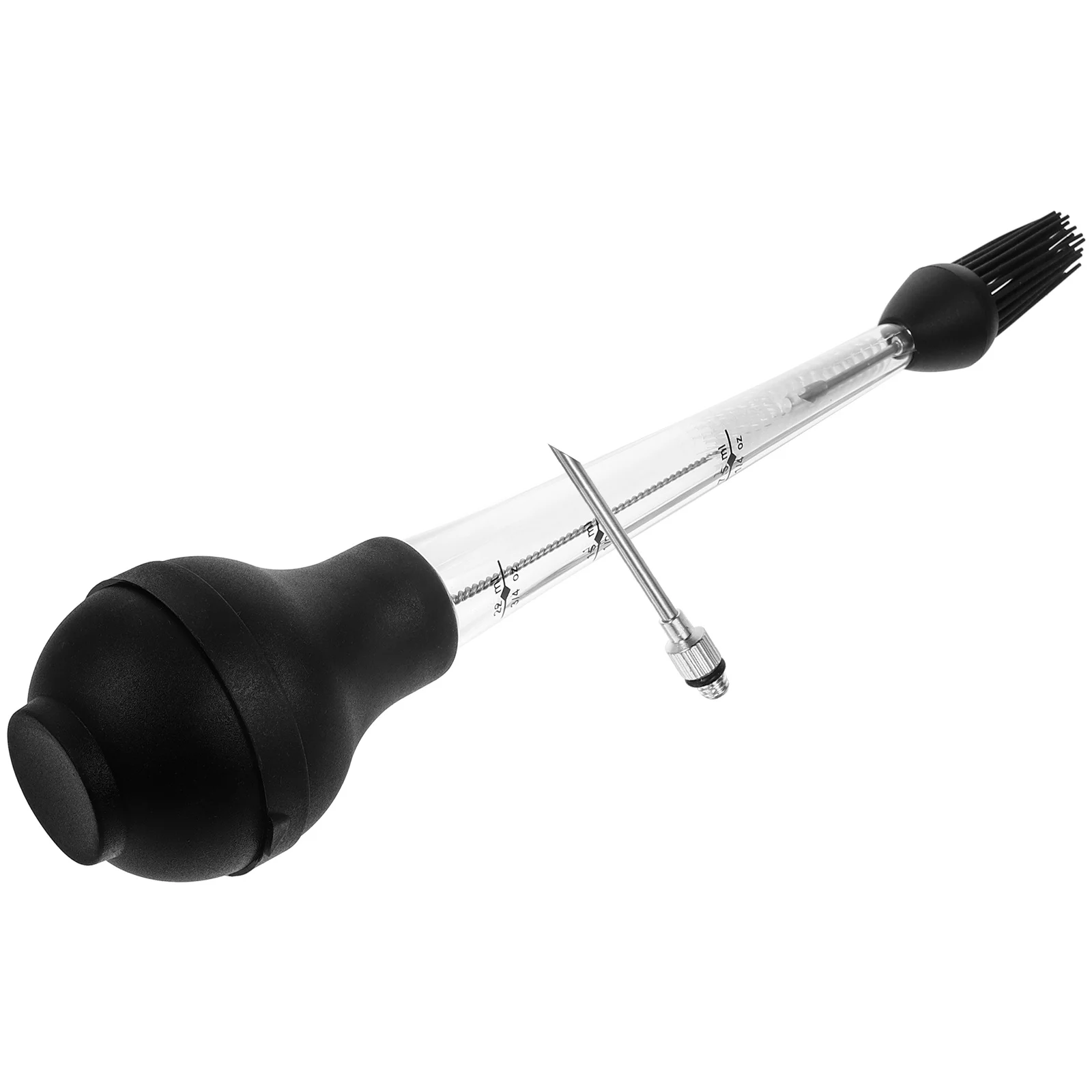 

Kitchen Meat Injector Turkey Injecting Tools Food Small Baster Needle Supplies Stainless Steel Condiment