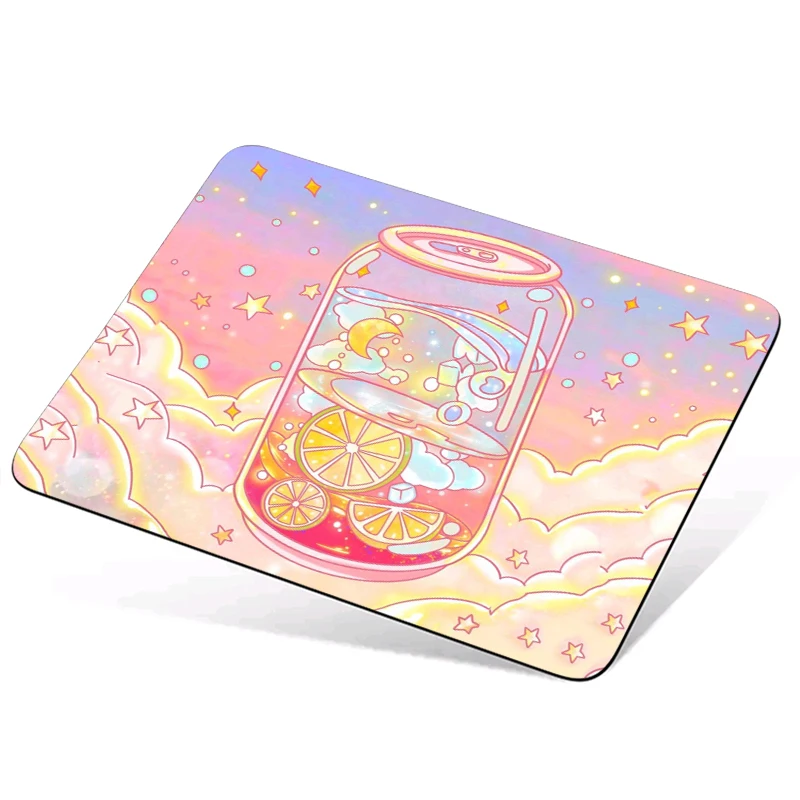 

Small Mousepad Kawaii Japanese Strawberry mouse pad Pink Carpet Mouse Pad Rubber Computer Mat Keyboard Desk Mat Gaming Laptops