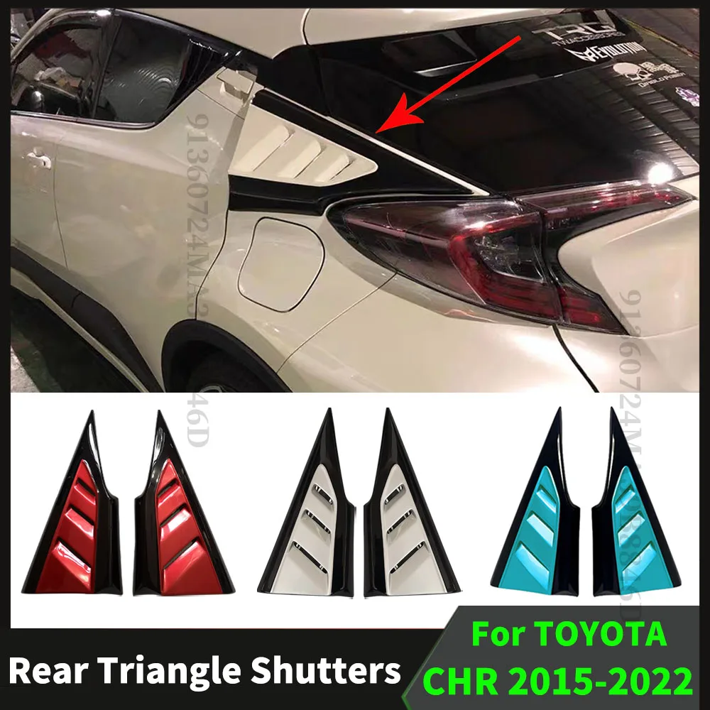 

Треугольные жалюзи, жалюзи для окон, комплект для настройки широкого корпуса, аксессуары для удлинения крышки для TOYOTA CHR C-HR 2015-2022 Trim