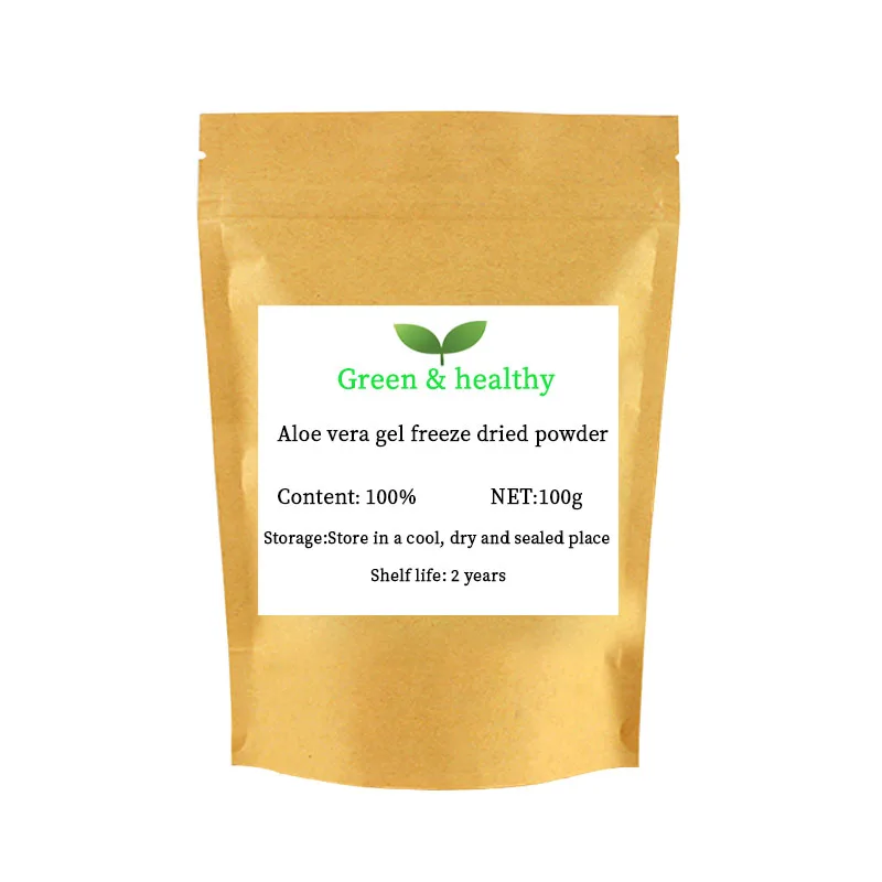 

Aloe Vera Gel Freeze Dried Powder Whitening Moisturizing 50:1 Skin Care Raw Material Free Shipping