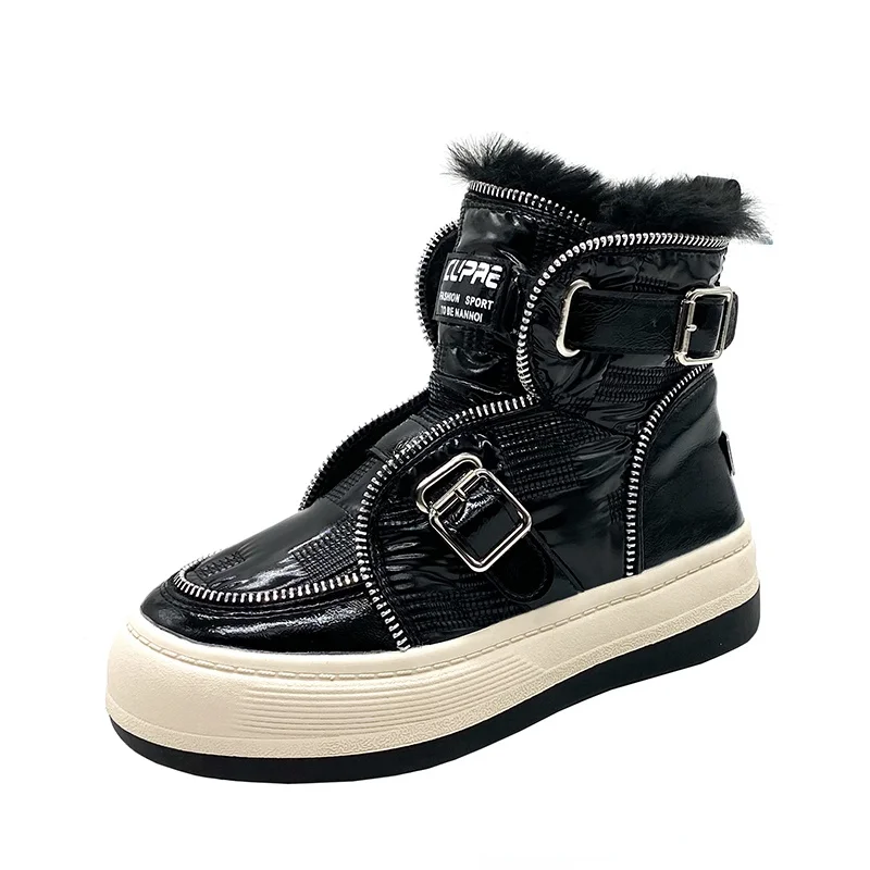 

Новые зимние ботинки, женские ботильоны из хлопчатобумажной ткани, женские ботильоны, плюшевая обувь, женские ботинки, водонепроницаемая о...