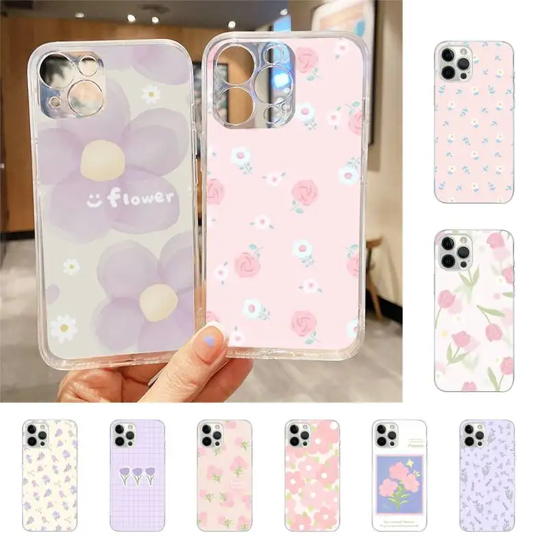 

Flowers Phone Case For Iphone 7 8 Plus X Xr Xs 11 12 13 Se2020 Mini Mobile Iphones 14 Pro Max Case