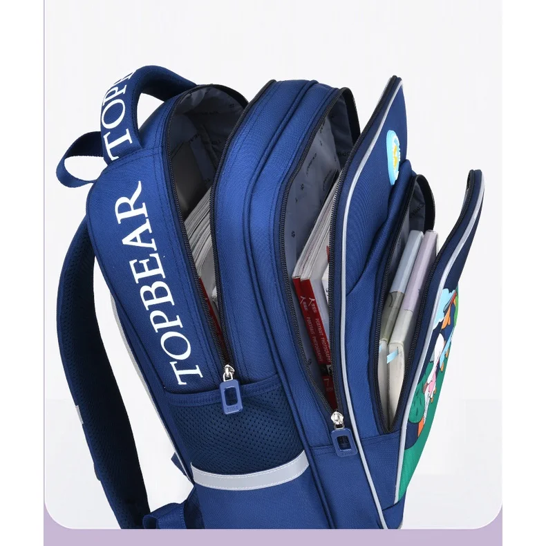 Grade 1-6 Children Cartoon Animal Large Capacity Backpacks for Students New Girls Boys Waterproof Fashion Lovely School Bags Hot