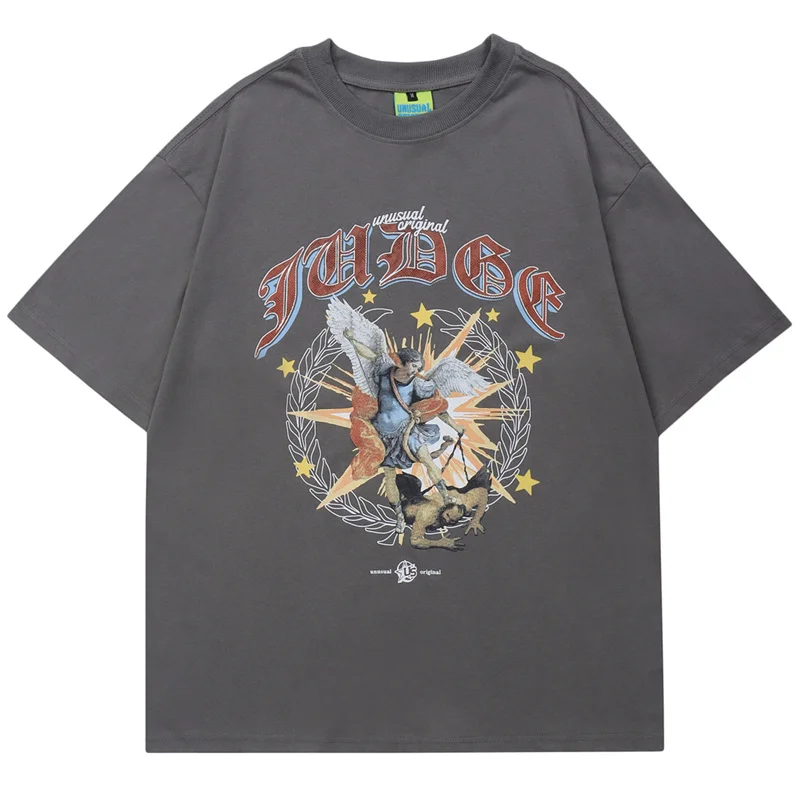 

2022 Men T Shirt Hip Hop Streetwear Letter Harajuku Print Graphic T Shirts Summer Fashion Casual Cotton Short Sleeve Tops Tees