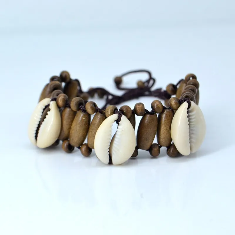 

12x ракушки, деревянные бусины, амулетные браслеты, матросский пляж, подарок для вечеринки, модные ювелирные изделия