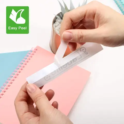 Лента для этикеток разных цветов, ламинированная белая, совместима с Brother P Touch 18 мм, Ptouch PTE550W, PTD600, PTP710BT