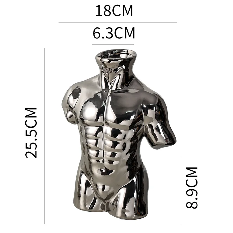 Скандинавская гальваническая серебряная ваза керамический винный шкаф