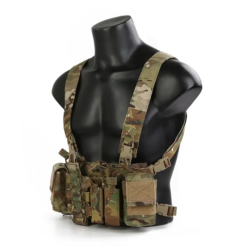 Фото Emersongear Chest Rig D3CR Rapid Assault Armor 5,56 Подсумок для рации Страйкбольный охотничий жилет-переноска Боевой тактический нейлон №4