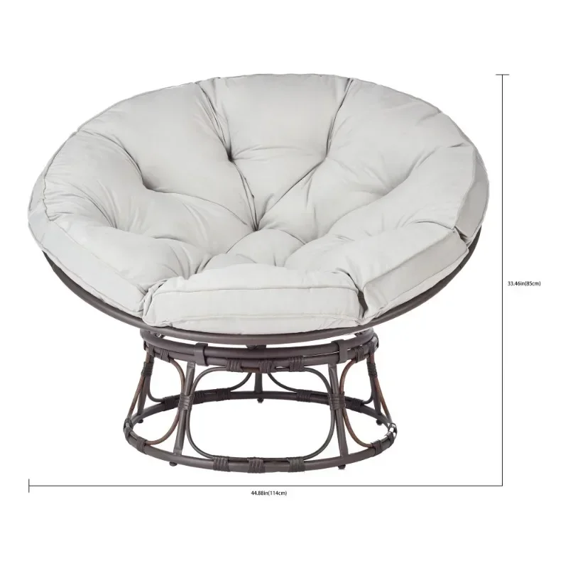 

Better Homes & Gardens Papasan Chair 46" Wide, Pumice Gray, Upholstery