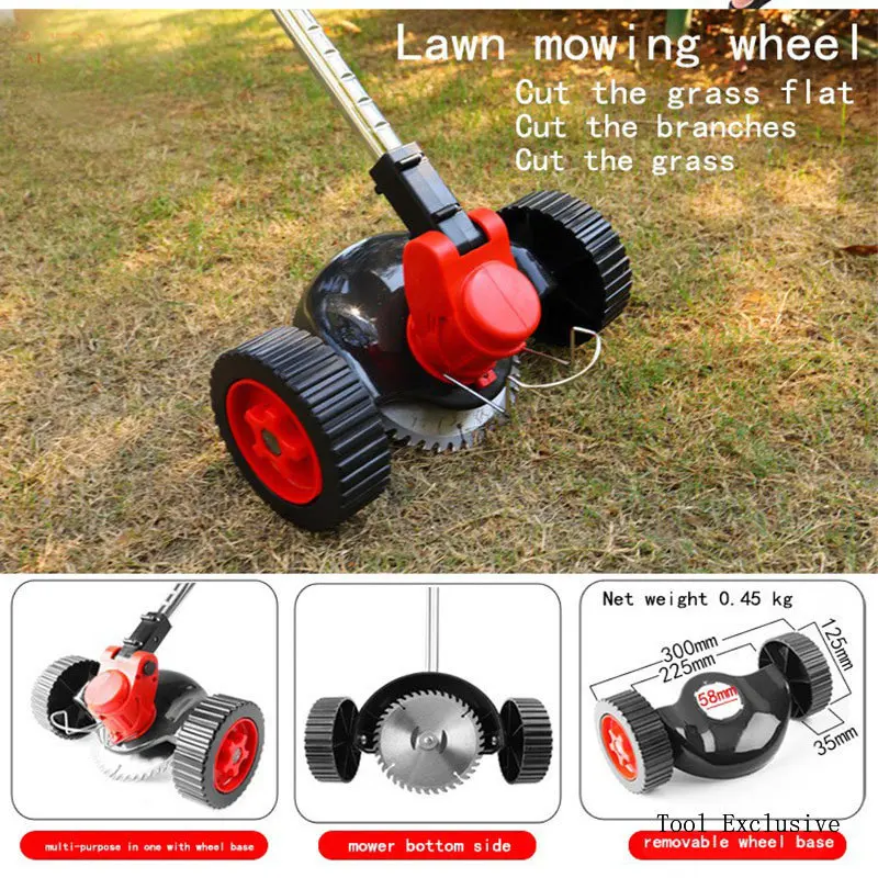 

Lawn Lithium Electric Grass Mower Wheels Replacement Mower Cutting Mower Lawn Lawn 1pc Parts Machine Cutter Cutter Tool Wheel