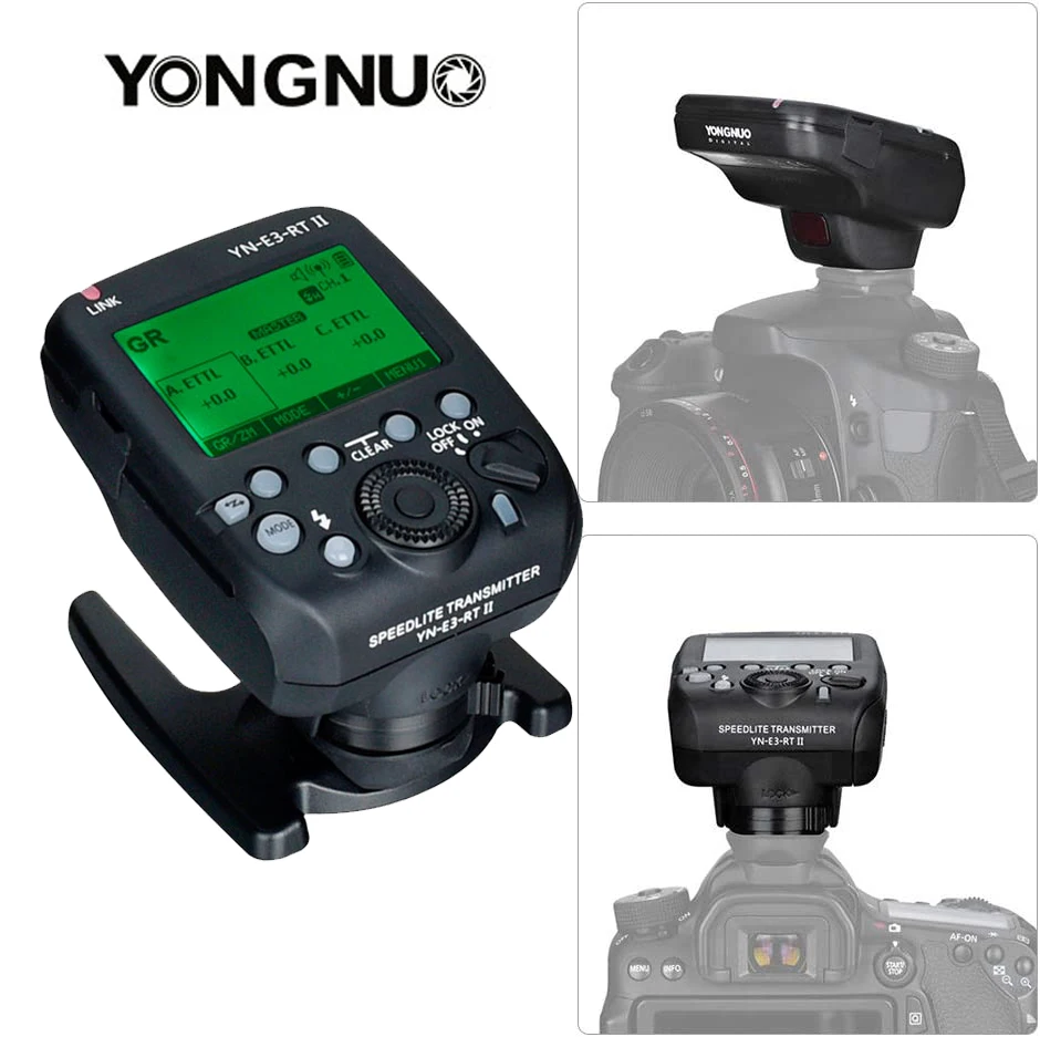 YONGNUO YN-E3-RT II On-Camera Flash Speedlite Transmitter Radio Trigger for ST-E3-RT 600EX-RT II YN968EX-RT YN686EX-RT YNE3-RX