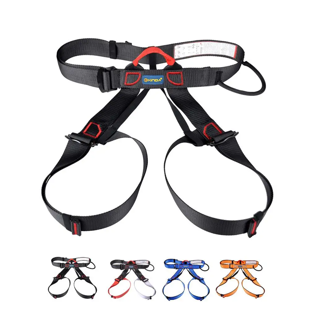 

Xinda Professional Outdoor Sports Safety Belt Mountain Climbing Harness Waist Support Half Body Harness Aerial Survival