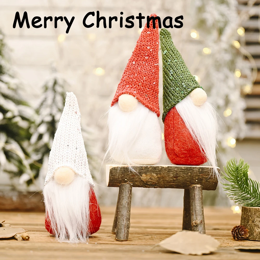 

Faceless Gnome Plush Dolls Christmas Ornaments Room Decor New Year Xmas Crafts Toys Mall Festival Gifts Party Home Decoration