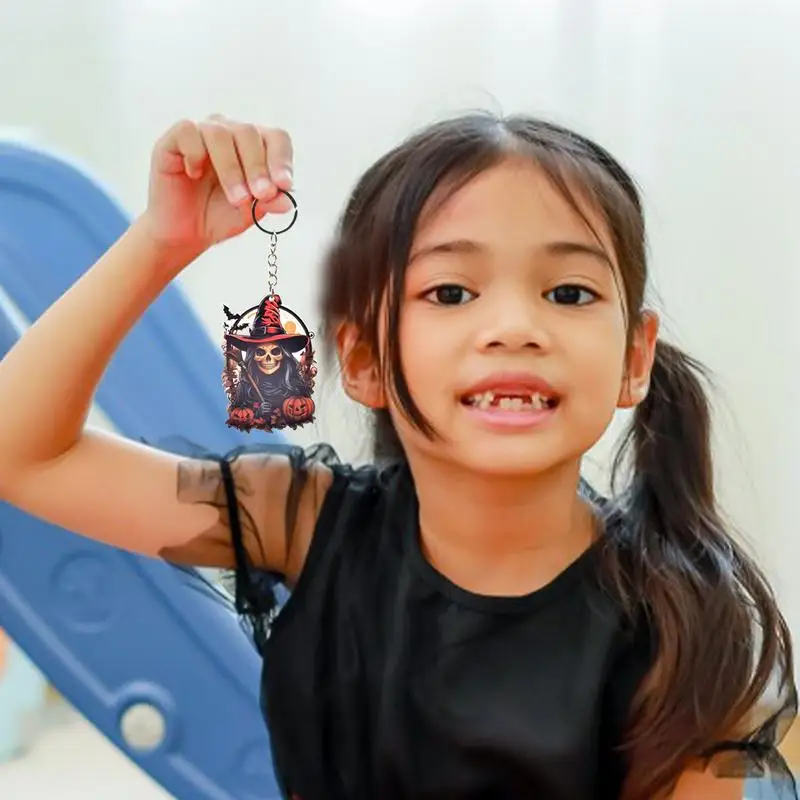 Акриловая подвеска в виде тыквы Призрачного 2D черепа