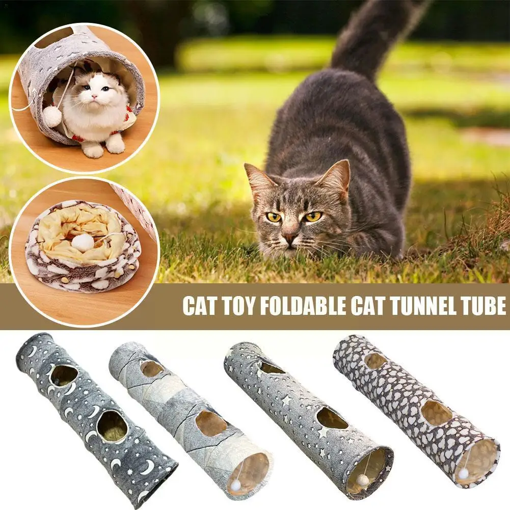 

Туннель для кошек с плюшевыми шариками, складная самосветящаяся Фотолюминесценция, для мелких животных, кроликов, комплект L7D7