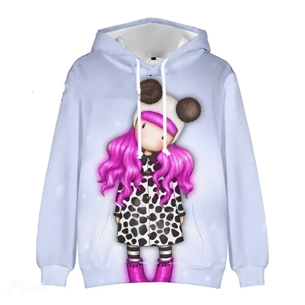 Толстовка с капюшоном для мальчиков и девочек милые детские пуловеры 3D принтом