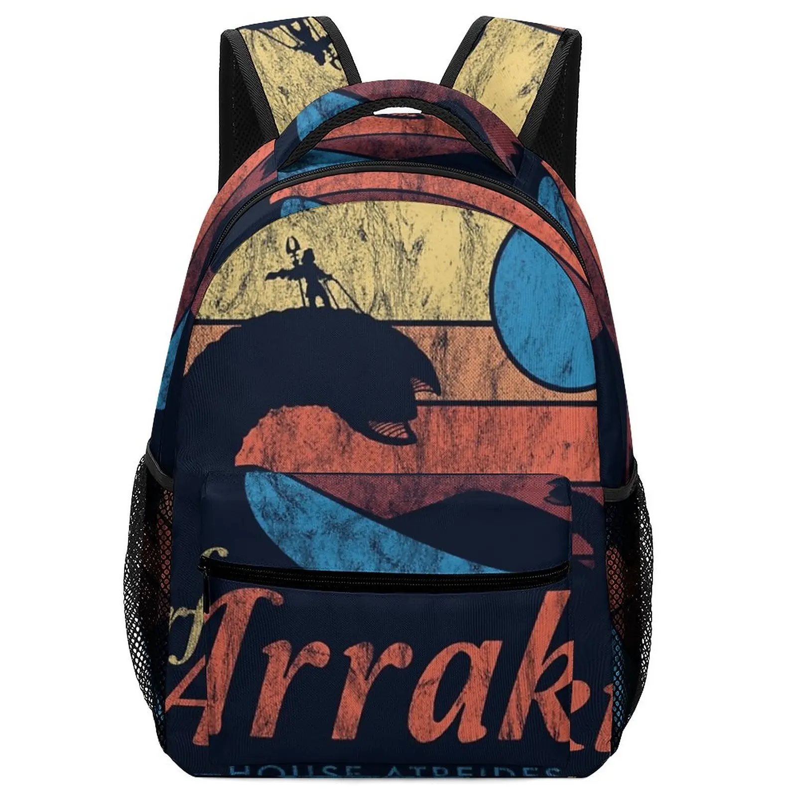 

2022 New Travel Visit Arrakis - Vintage Distressed Surf - - Sci Fi Men Backpack Teen School Bag Mini Backpack Women