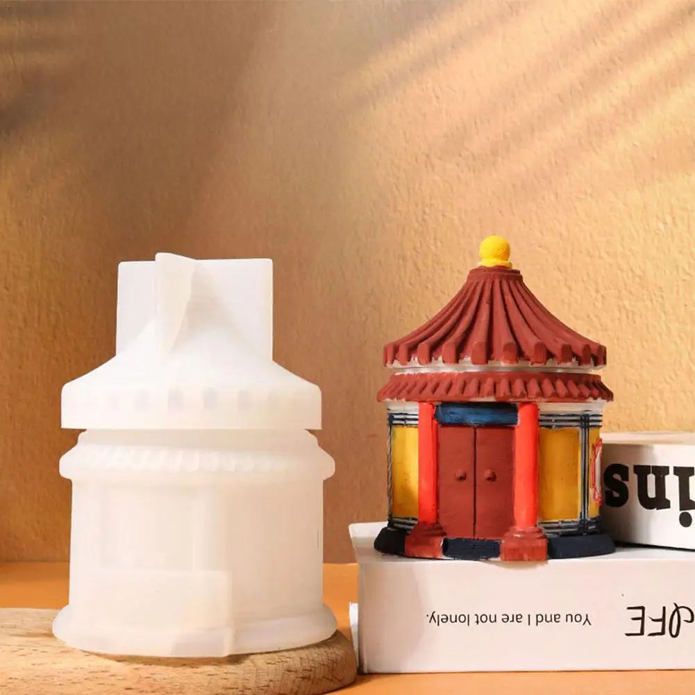 

Chinese Architecture Storage Box DIY Silicone Mold For Plaster Molds Epoxy Resin Jewelry Gift Making Mould Home Craft Decor M3A0