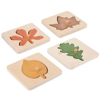 leaf puzzle hand grabbing jigsaw puzzle childrens educational early education cognitive toy