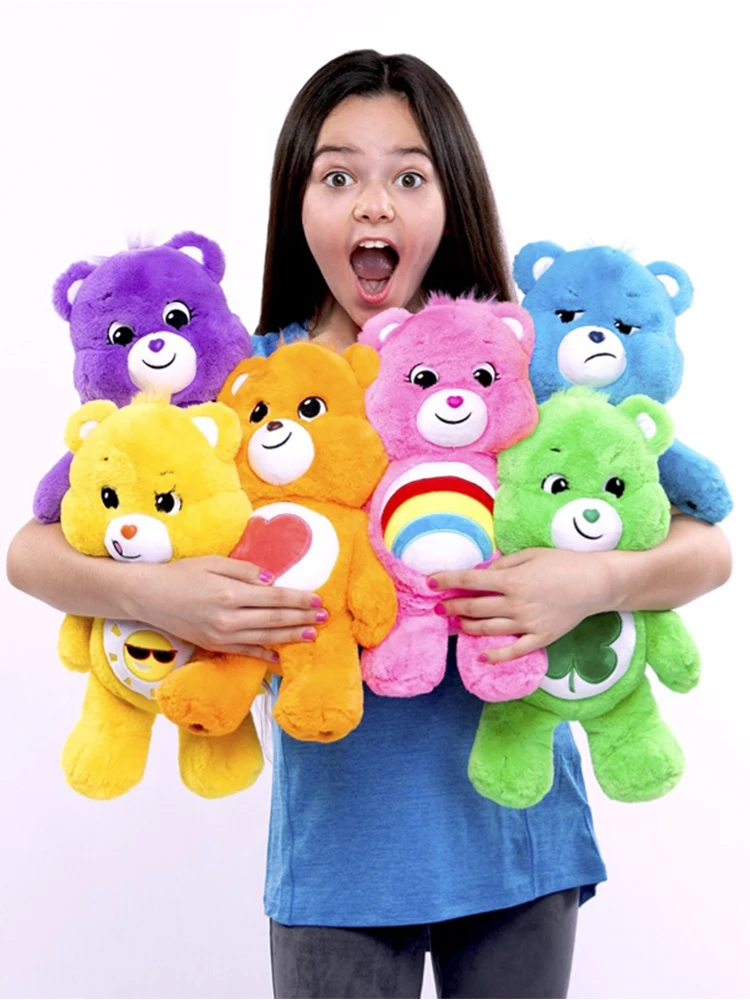 Miniso 38 см милый Sanrio Радужный медведь плюшевые игрушки мультяшный мягкие набивные