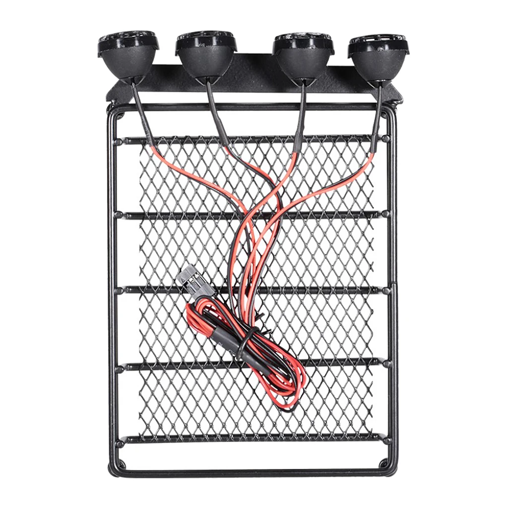 

Автомобиль на радиоуправлении 1:10 багажник на крышу багажник и светодиодная подсветка для грузовых автомобилей гусеничный HPI CC01 AXIAL SCX10 D90