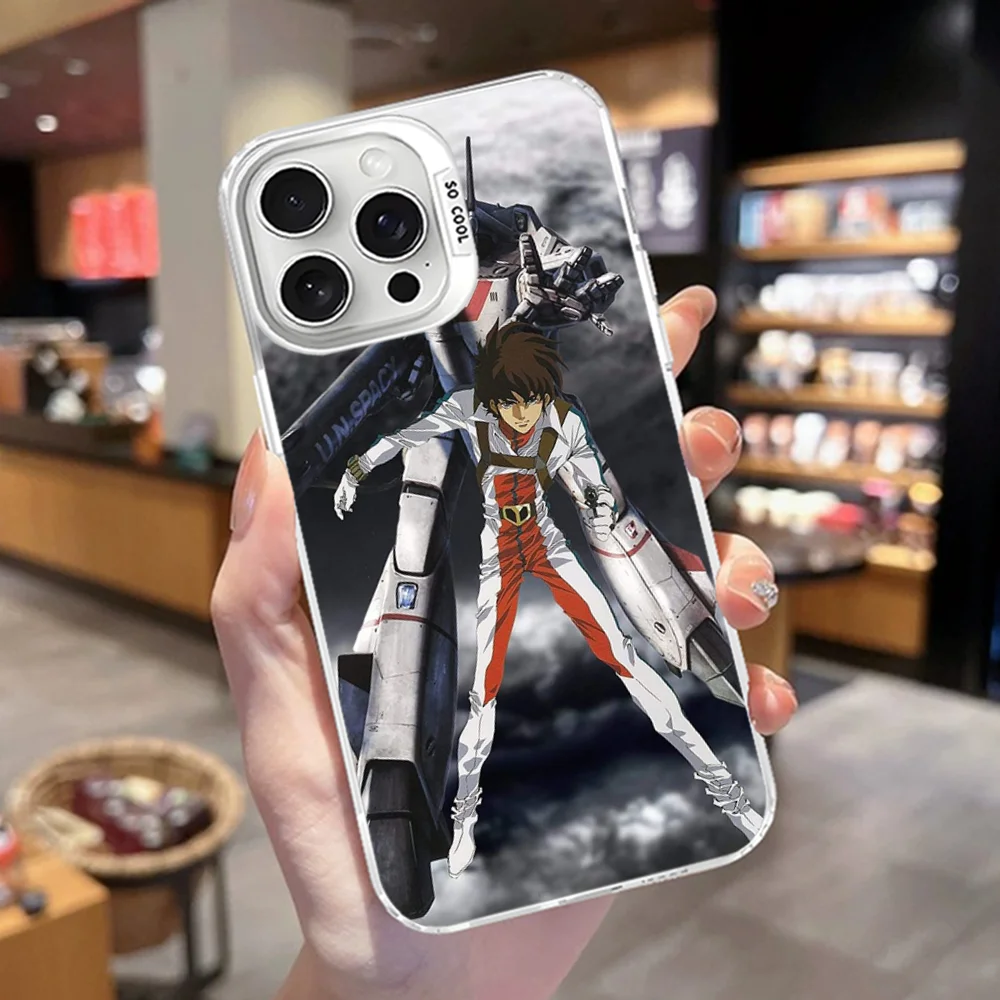 Чехол для телефона R-Robotechs Macross iPhone 16 15 14 13 12 11 Pro Max X XR XSMAX матовая противоударная