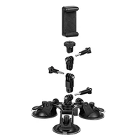 3 legged suction cup for dji action camera osmofor gopro 109 for insta360 one x2oneone x vehicle fixed camera mount