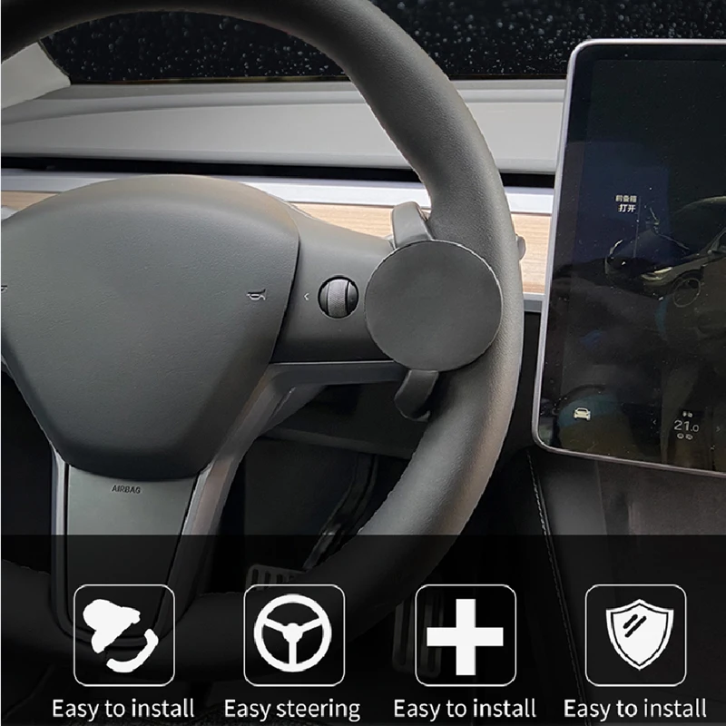 Refuerzo de volante de coche para Tesla Autopilot Weight Model 3 Y 2016-2022 FSD Buddy, soporte de teléfono de peso asistido automático