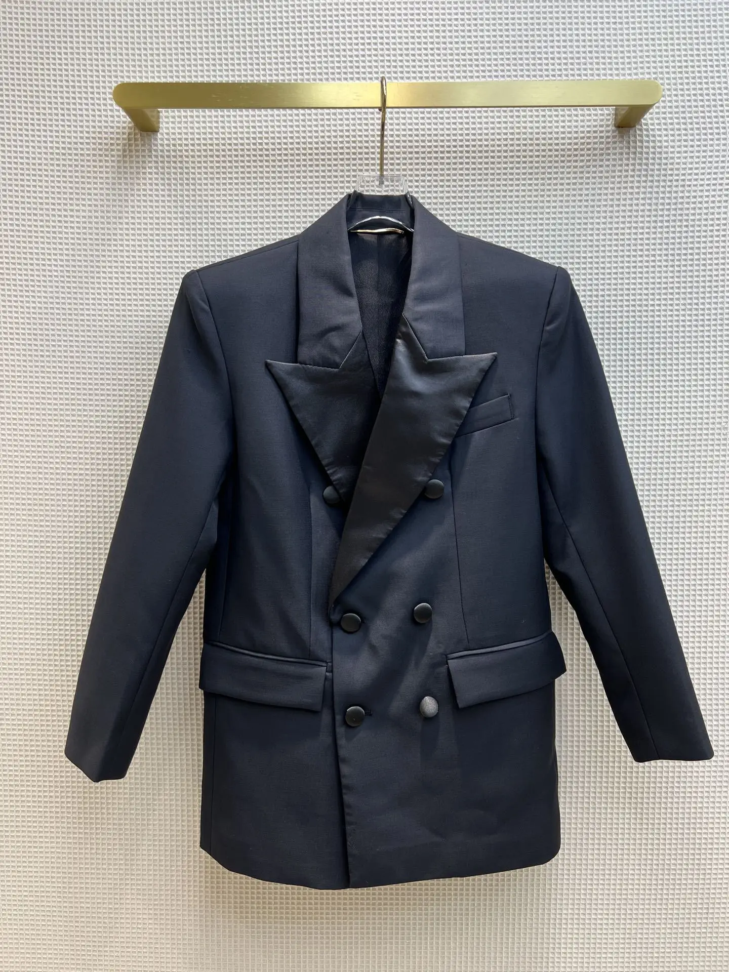 

Retro Modern Suit Jacket Women Balzer Double Breasted Sweet Cool Simple MID Suit Top High-end Female