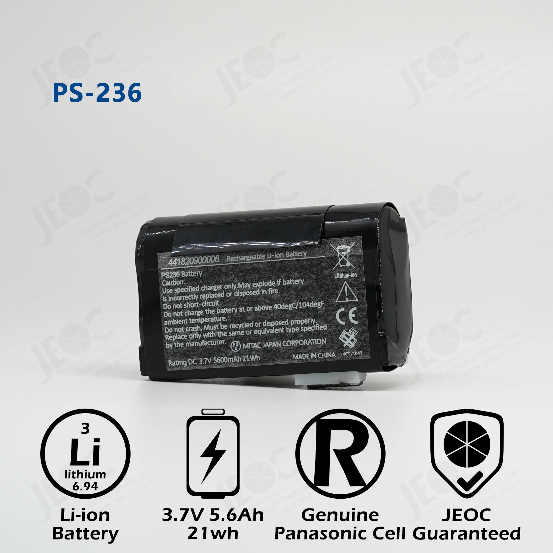 

Сменная батарея JEOC японского PS236 для коллектора данных Getac PS236/336