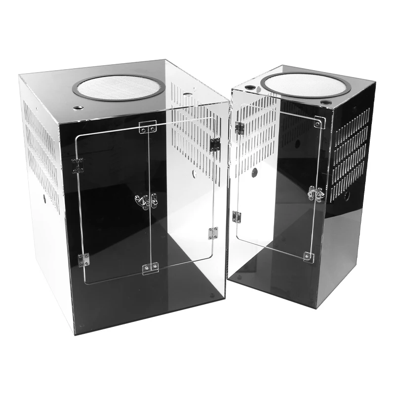 Дышащая рептилия акриловый дисплей внешний корпус акриловая клетка Террариум
