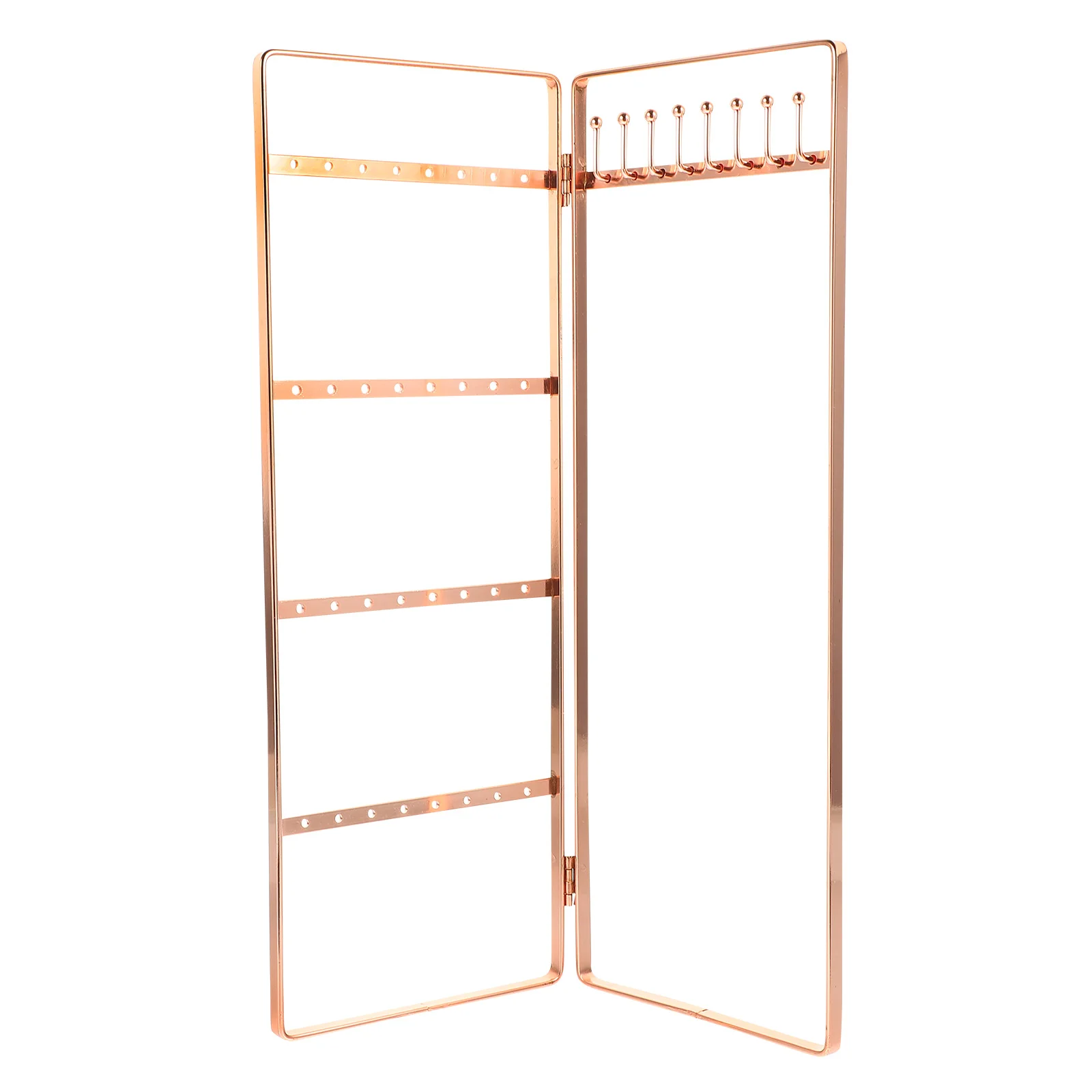

Jewelry Earring Rack Holder Display Organizer Stand Iron Storage Necklace Tree Hanging Stud Container Earrings Box Organiser
