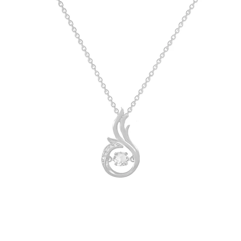 

Pet Animal Phoenix Tail Zircon Chain Pendant Necklace Nimble Lucky Mother's Day Woman Wedding Family Friend Gift Jewelry
