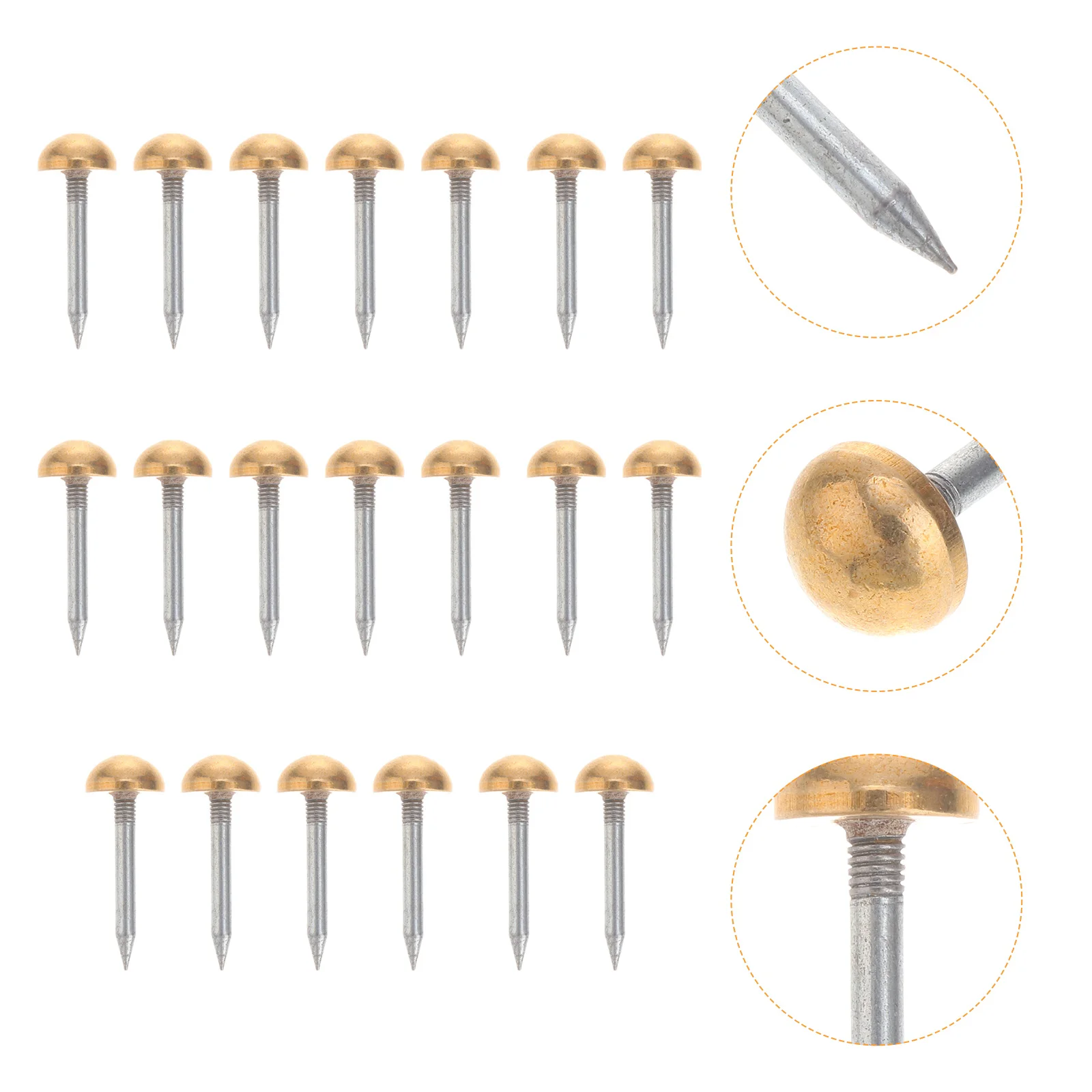 

20pcs Sturdy Copper Repair Nail Furniture Decor Nail Furniture Fixing Nail