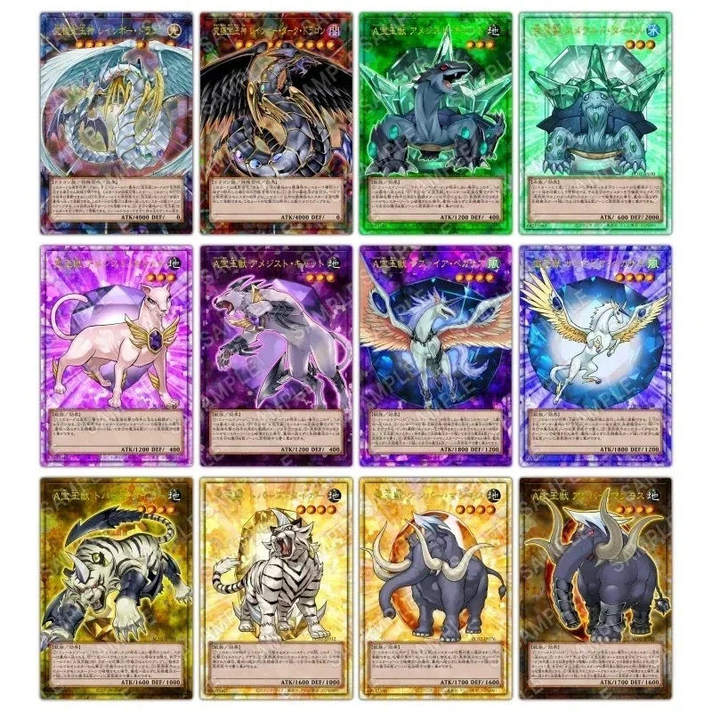 

Yu Gi Oh Rainbow Dark Dragon Animation Characters Red Flash Card Anime Classics Game Collection Cards Toy Gift