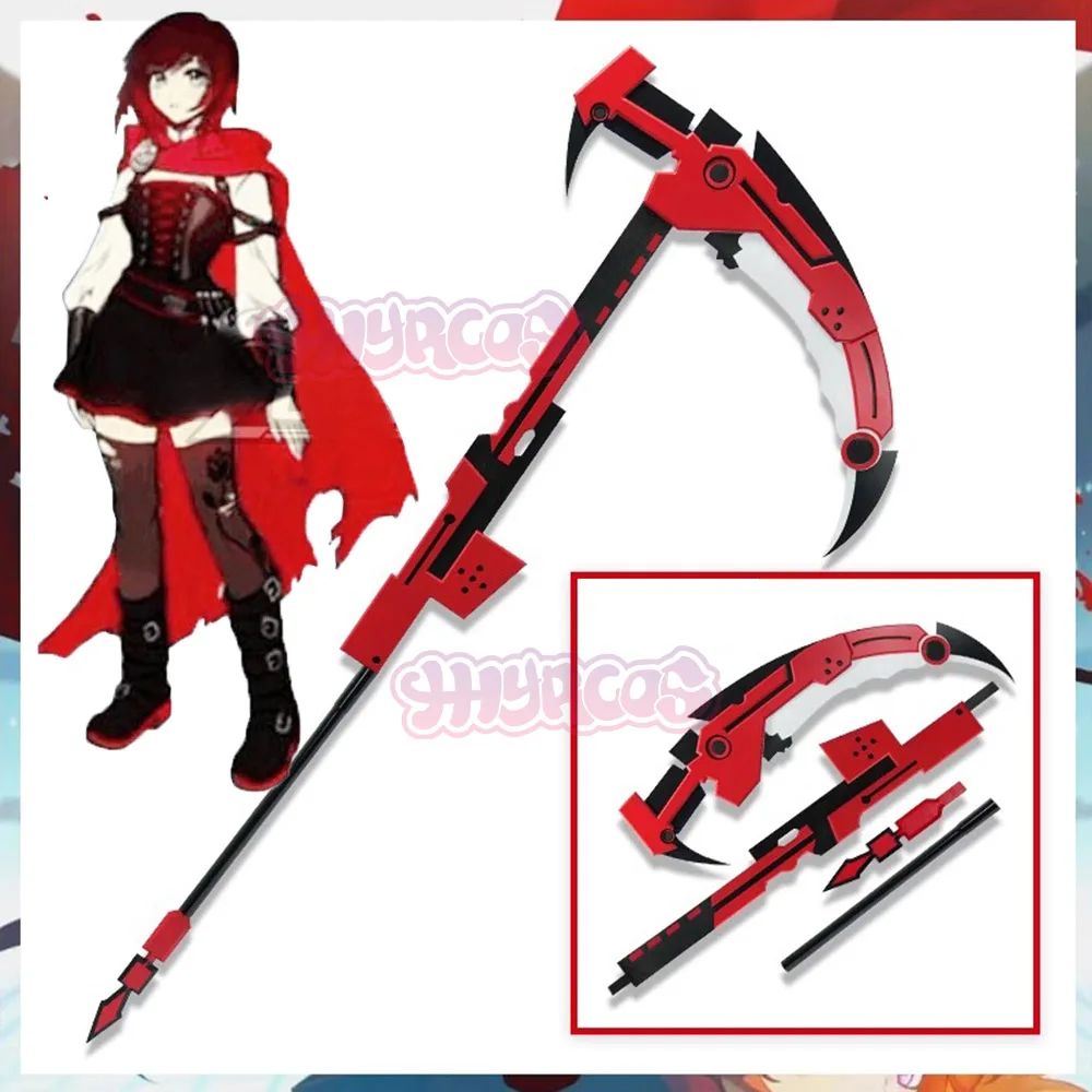 180 см RWBY рубиновая роза полумесяц серп оружие реквизит для косплея Хэллоуин