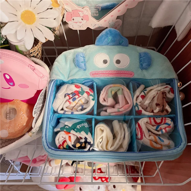 

5 Cute Cartoon Sanrio Storage Boxes Kawaii Kulomi Melody Cat Panties Socks Storage Home Decoration Girl Heart Girl Gift Birthday