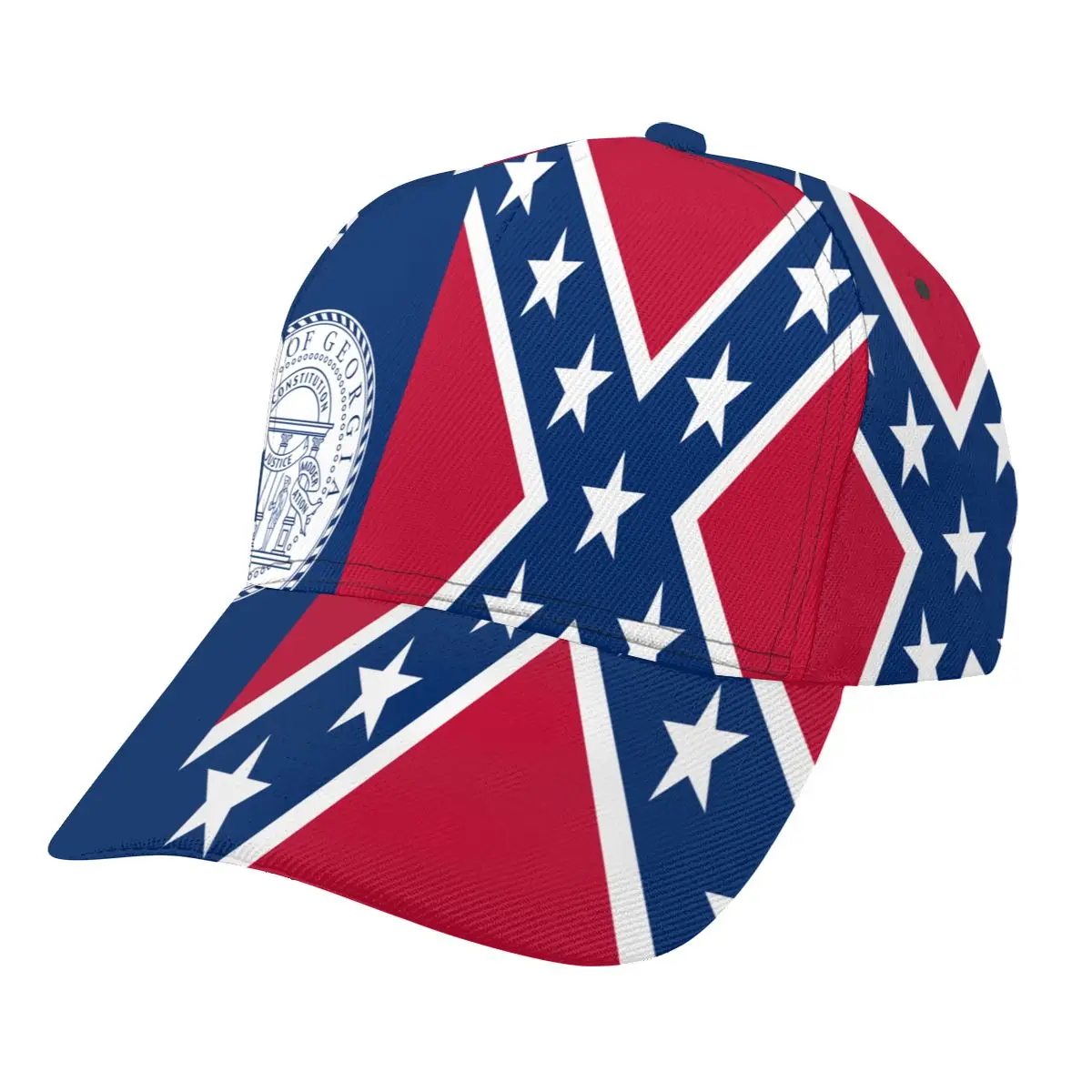 

Flag Of The State Of Georgia Baseball Cap women men snapback caps Classic Style hat Casual Sport Outdoor cap