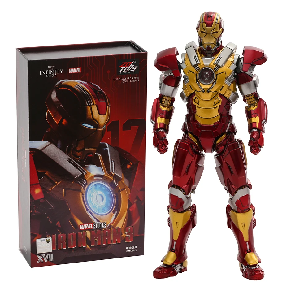 

ZD Toys Iron Man MK17 MARK XVII Action Figure Figurine Collectible PVC Model Desktop Decorations Toy