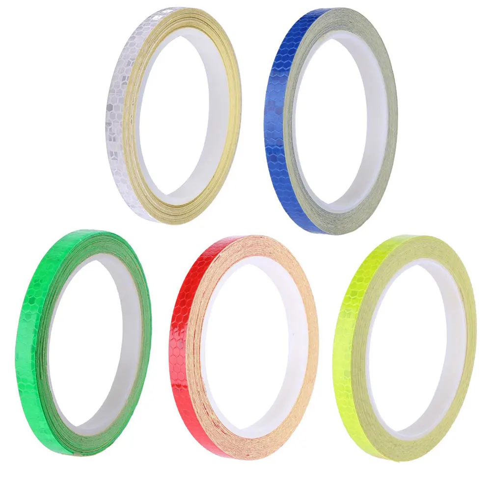 

Reflective Tapes 5 Colors Safety Reflective Warning Stickers, Waterproof Outdoor Bicycle Rim Reflector Tape